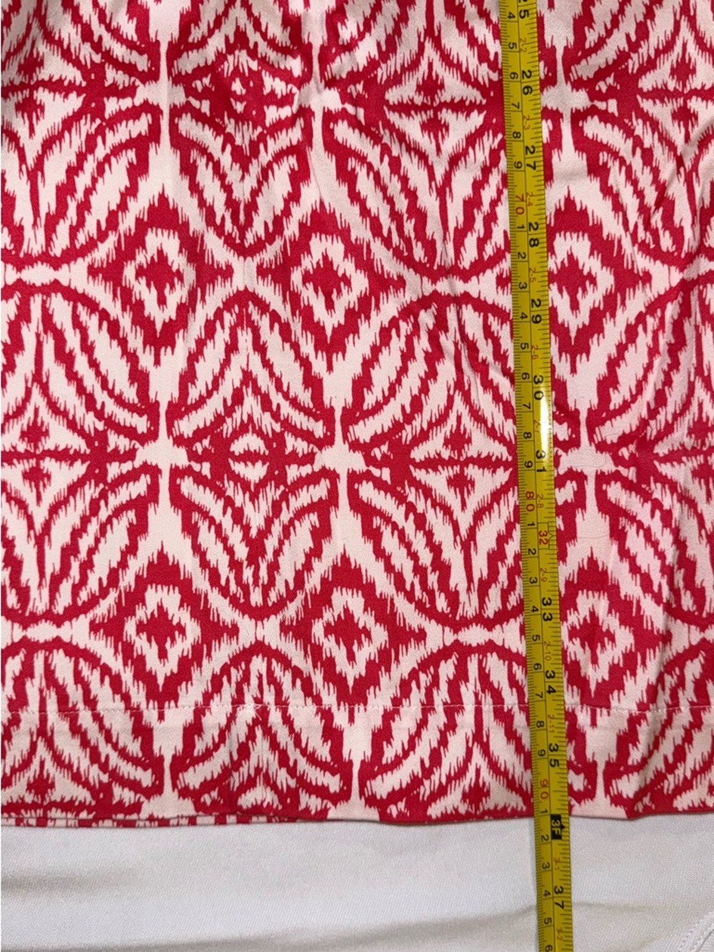 INC International Concepts woman’s Coral & White sleeveless Dress Size 12 Beaded - Picture 15 of 16